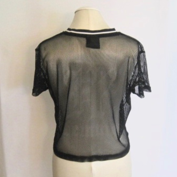 Headrush Fishnet Cropped Top - Picture 3 of 4